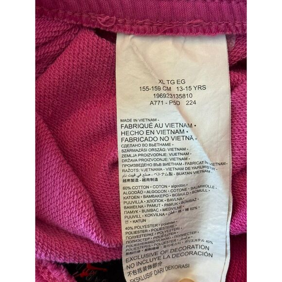 Jordan Essentials Shorts Laser Fuchsia Girl's Shorts Size XL 13-15Y - Picture 4 of 9